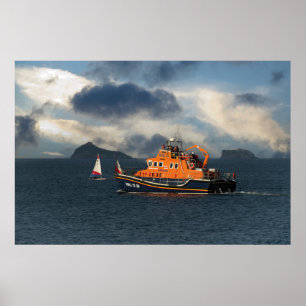 Affiche Torbaie de bateau à sauvetage RNLI