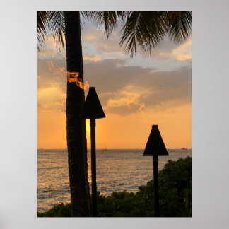 Affiche Torches Waikiki Tiki