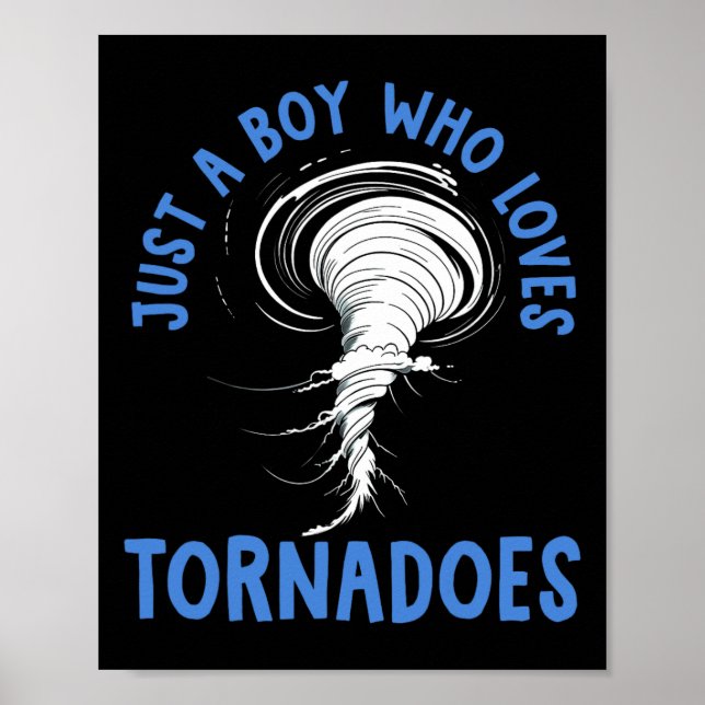 Affiche Tornado Anniversaire Garçon Storm Chaser Garçons E (Devant)