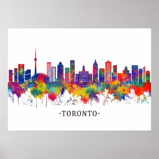 Affiche Toronto Canada Skyline (Devant)