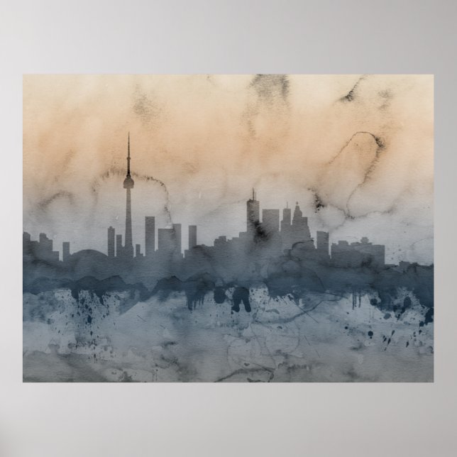 Affiche Toronto Canada Skyline (Devant)