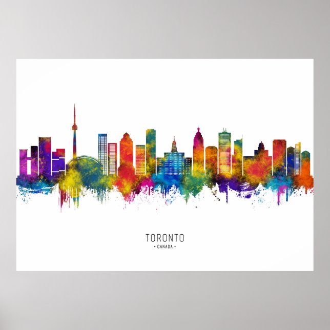 Affiche Toronto Canada Skyline (Devant)