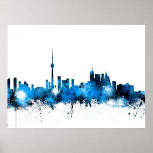 Affiche Toronto Canada Skyline