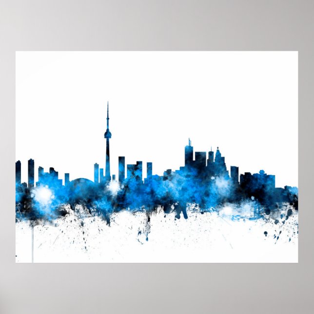 Affiche Toronto Canada Skyline (Devant)