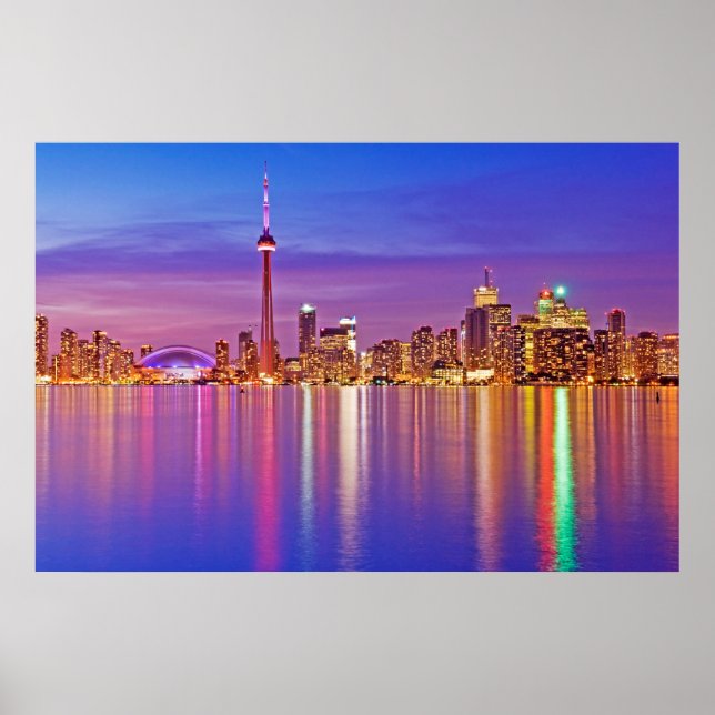 Affiche Toronto Skyline à Dusk (Devant)
