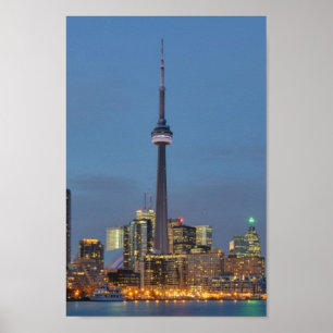 Affiche Toronto Skyline la nuit