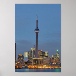 Affiche Toronto Skyline la nuit