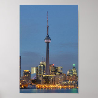 Affiche Toronto Skyline la nuit