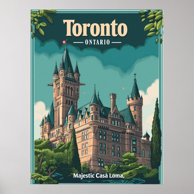 Affiche Toronto : Vintage Casa Loma (Devant)