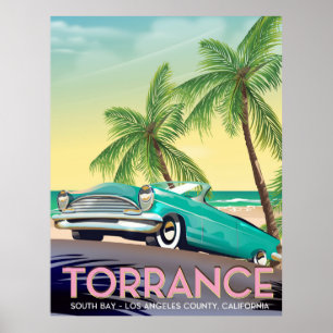 Affiche Torrance, Californie - Los Angeles Californie