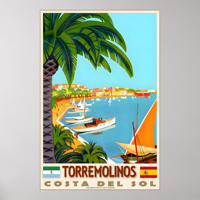 Affiche Torremolinos Costa Del Sol Méditerranée Espagne (Devant)