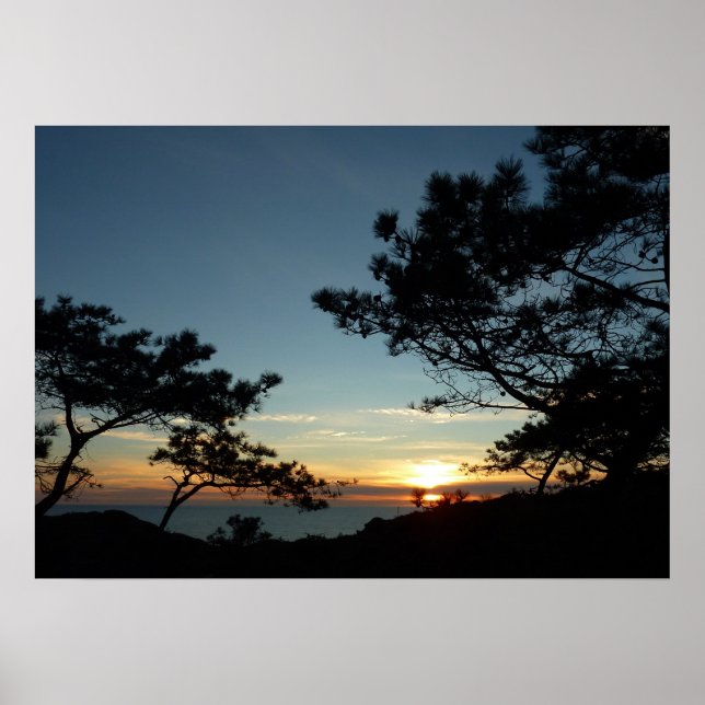 Affiche Torrey Pine Sunset III Paysage californien (Devant)