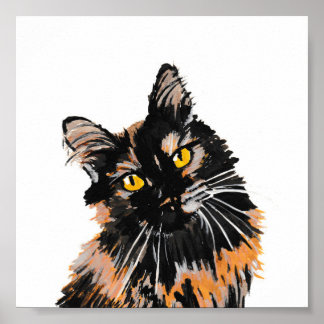 Affiche Tortoiseshell Cat Print