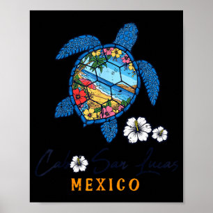 Affiche Tortue Cabo San Lucas Mexique Vacances Été Hommes