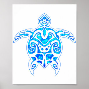 Affiche Tortue cool