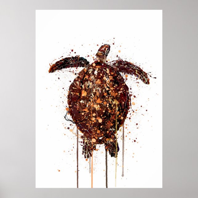 Affiche Tortue Créature Marine (Devant)