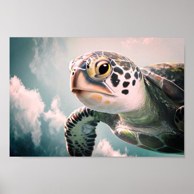 Affiche Tortue de mer (Devant)
