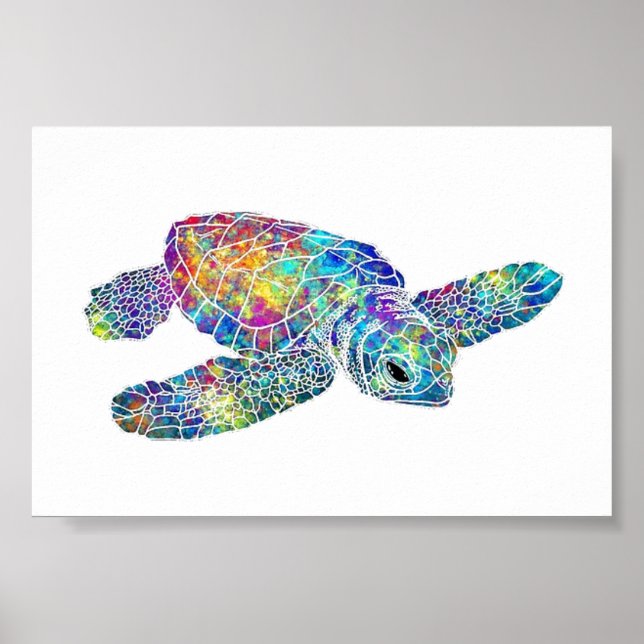 Affiche - Tortue de mer (Devant)