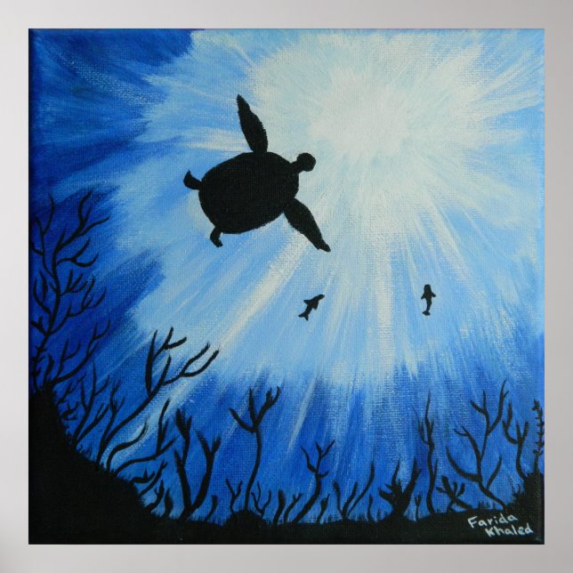 Affiche Tortue de mer (Devant)