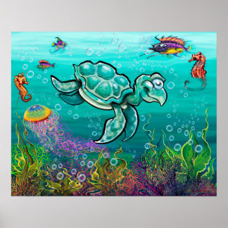 Affiche Tortue de mer