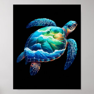 Affiche Tortue de mer Animaux Jours des terres Femmes Homm
