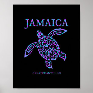 Affiche Tortue de mer de Jamaïque Vacances pour femmes et