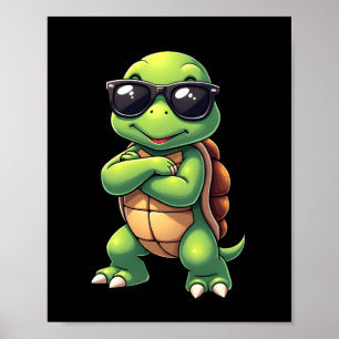 Affiche Tortue de mer qui fait dabber amoureux des animaux