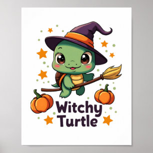 Affiche Tortue de sorcière de coquille