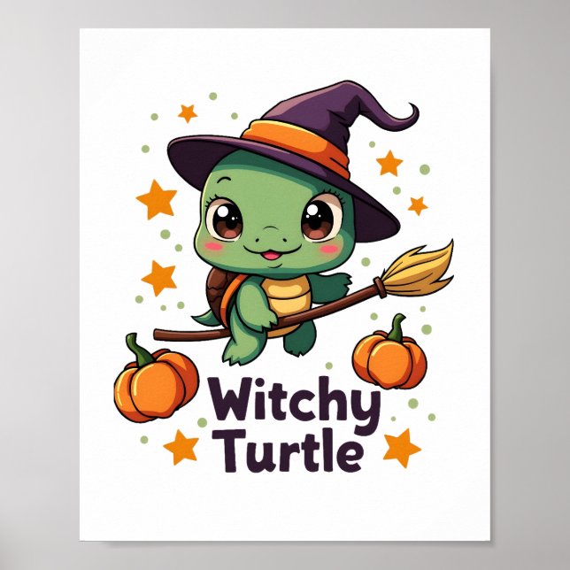 Affiche Tortue de sorcière de coquille (Devant)