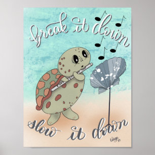 Affiche Tortue luth