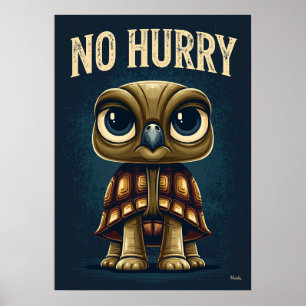 Affiche Tortue sans Précipitation – Art de Personnage de D