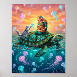 Affiche tortue tournée mondiale 