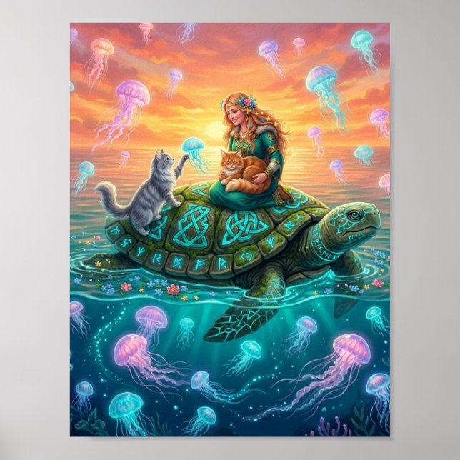 Affiche tortue tournée mondiale  (Devant)