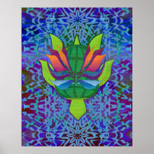 Affiche Tortue volante