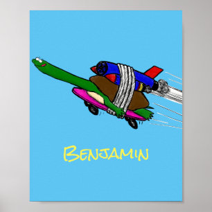 Affiche Tortue volante