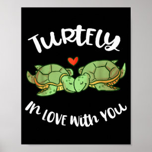 Affiche Tortuelement Amoureux De Toi Pun De La Saint-Valen