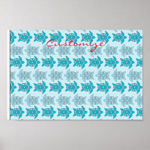 Affiche Tortues bleues nager Thunder_Cove