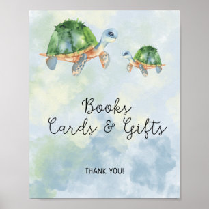 Affiche Tortues marines - Livres cartes et cadeaux