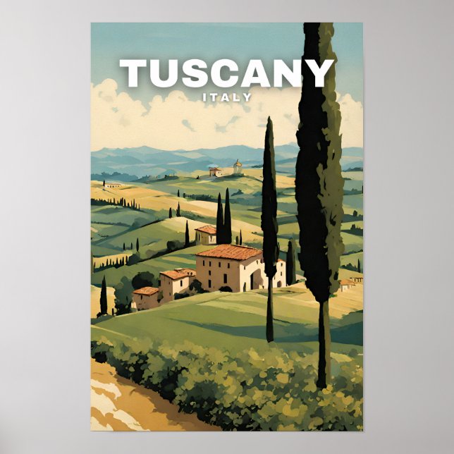 Affiche Toscane (Devant)