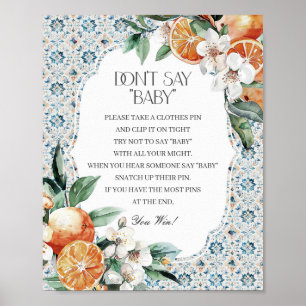 Affiche Toscane Carrelage Italien Dont Dit Baby shower Jeu