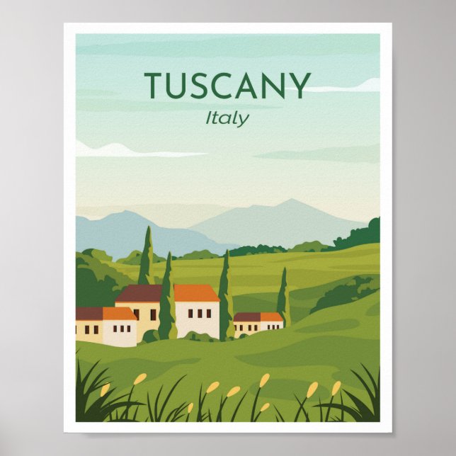 Affiche Toscane Italie (Devant)