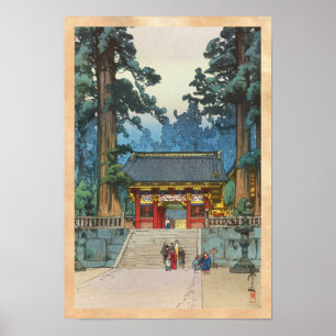 Affiche Toshogu Shrine Hiroshi Yoshida art japonais