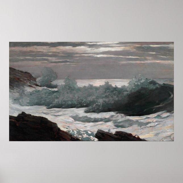 Affiche Tôt le matin après une tempête à Sea Winslow Homer (Devant)