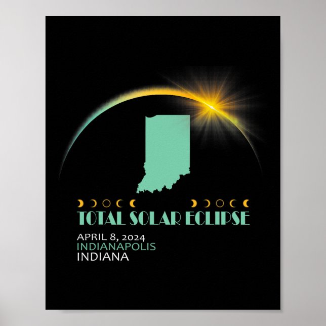 Affiche Total 2024 Solar Eclipse 2024 040824 V1 (Devant)