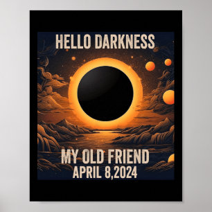 Affiche Total Éclipse Solaire Bonjour Ténèbres Mon Vieux A