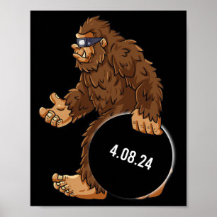 Affiche Total Solaire Eclipse 04.08.2024 Bigfoot Fun Boys
