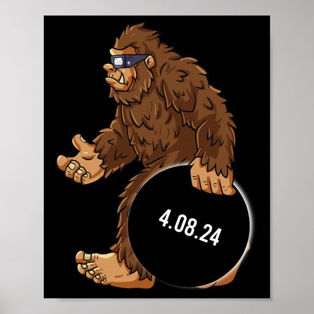 Affiche Total Solaire Eclipse 04.08.2024 Bigfoot Fun Boys  (Devant)