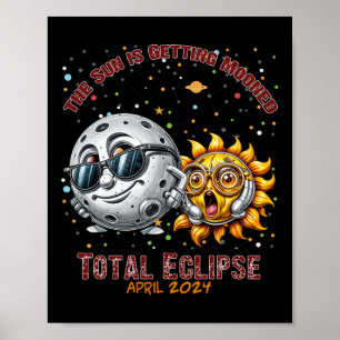 Affiche Total Solaire Eclipse Chase Avril 2024 Le Soleil G