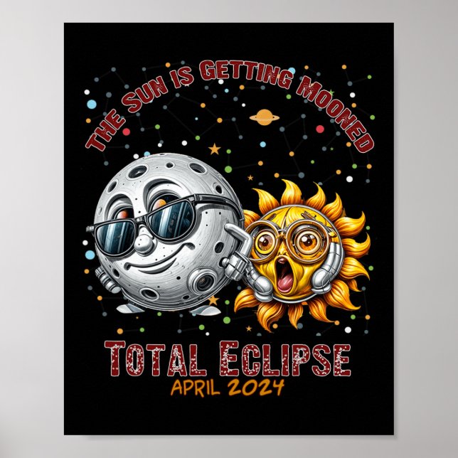 Affiche Total Solaire Eclipse Chase Avril 2024 Le Soleil G (Devant)