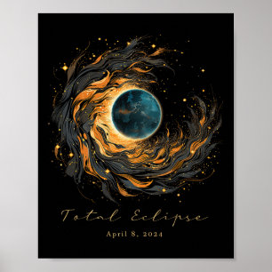 Affiche Total Solaire Eclipse Chaser Ventilateur d'observa